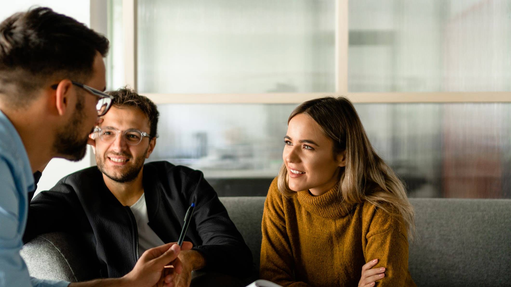 Couple discussing Wealth Management