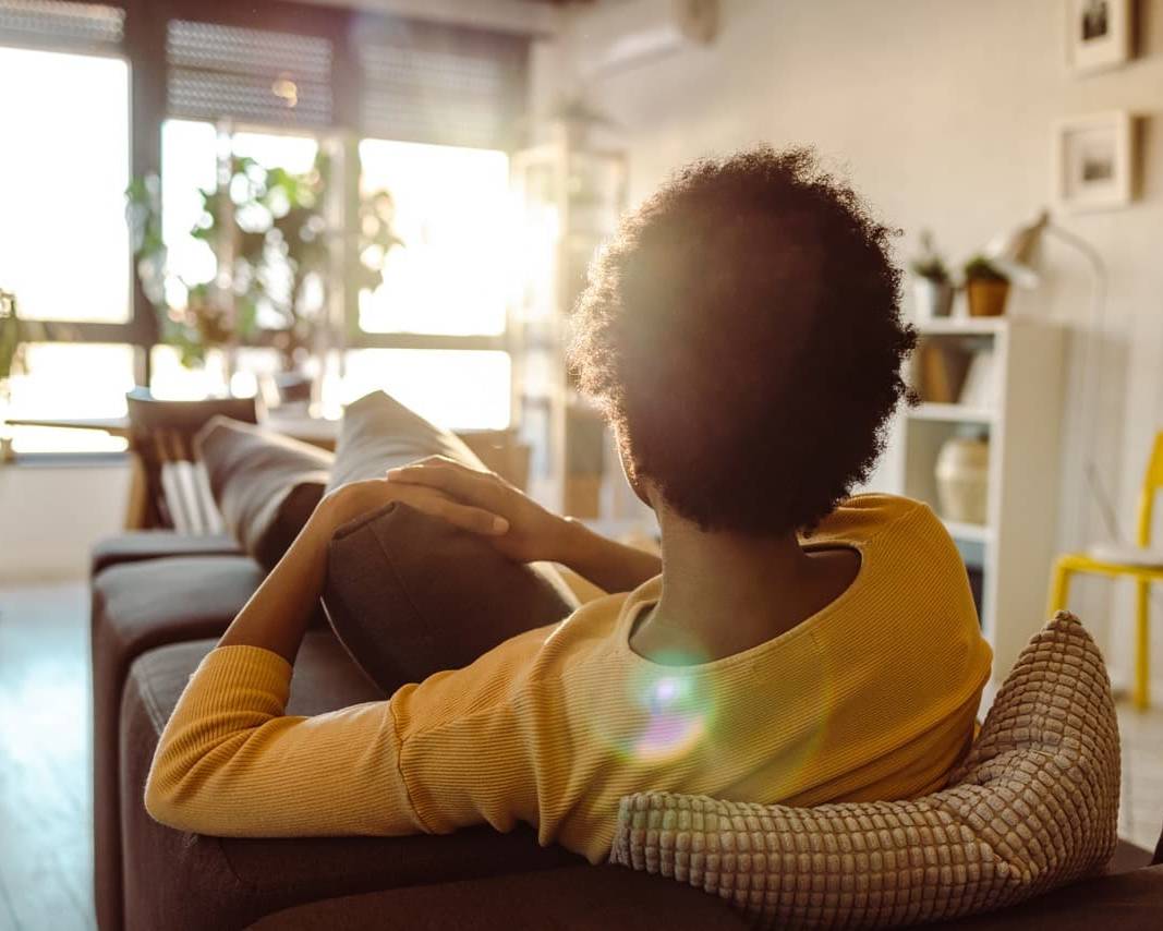 Relaxing woman
