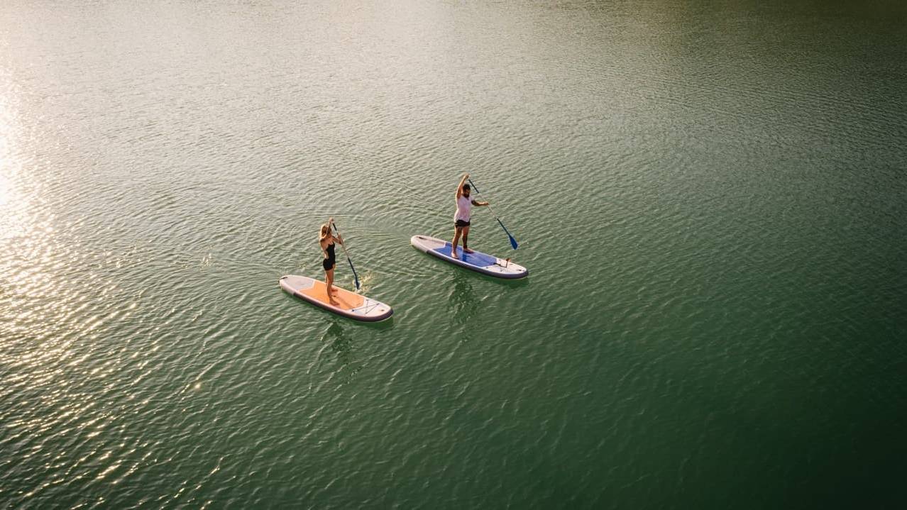 Paddle boarding