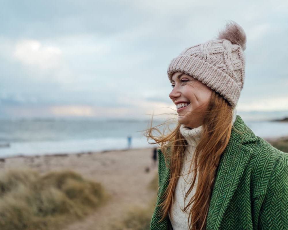 Lady on the beach