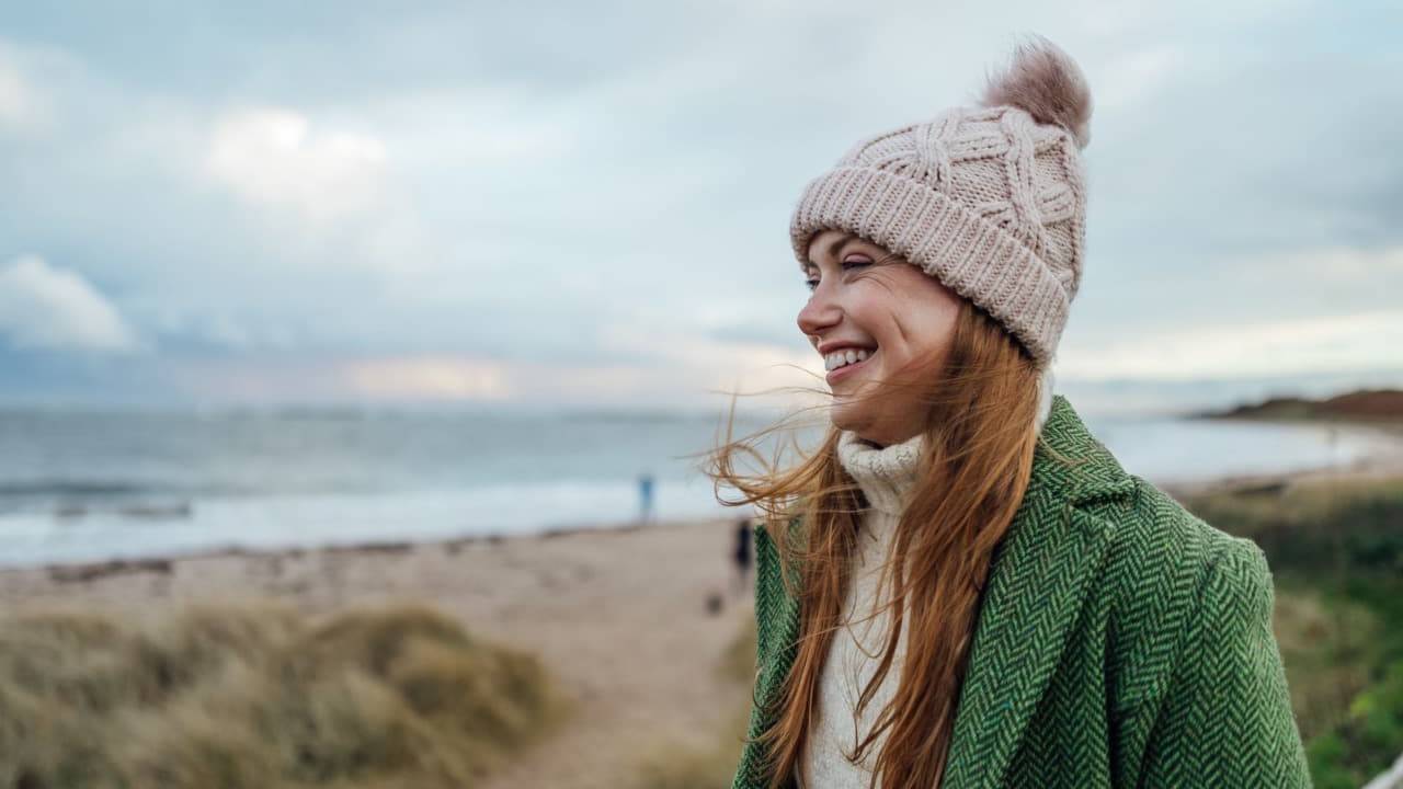 Lady on the beach