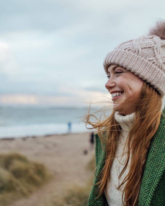 Lady on the beach