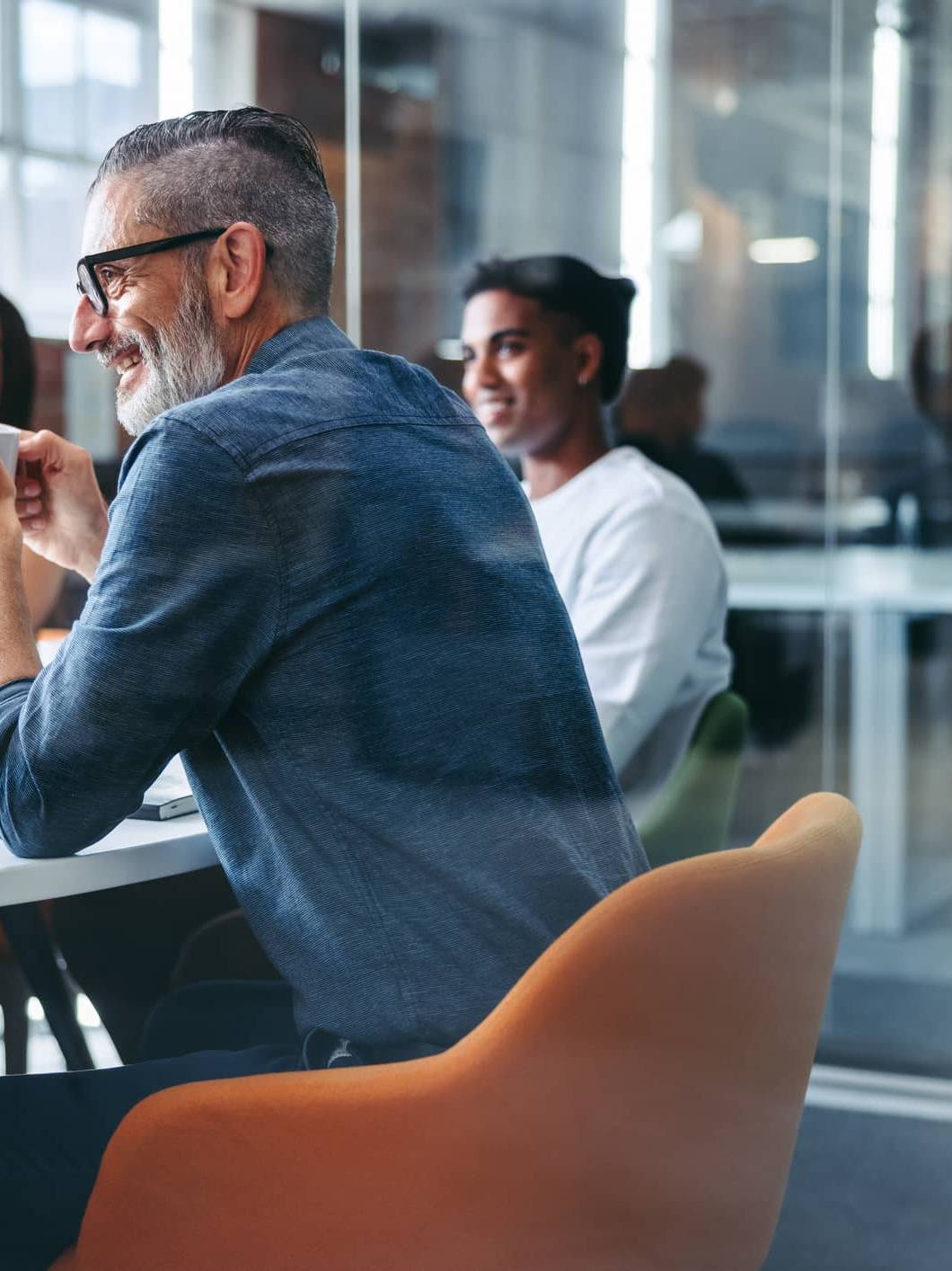 Successful employee in the workplace representing someone who has received a bonus or commission payment.